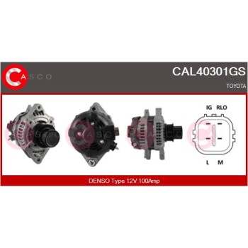 Alternador - CASCO CAL40301GS