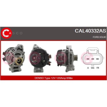 Alternador - CASCO CAL40332AS