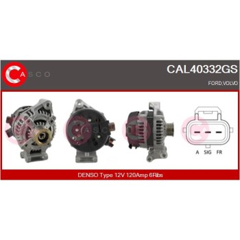 Alternador - CASCO CAL40332GS
