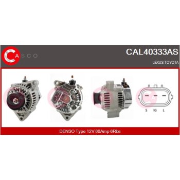 Alternador - CASCO CAL40333AS