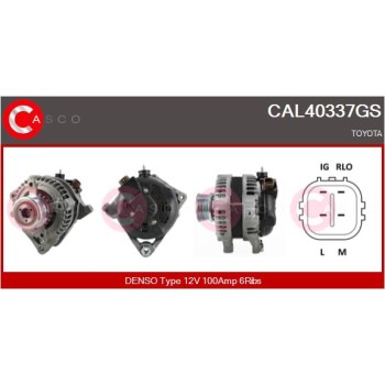 Alternador - CASCO CAL40337GS