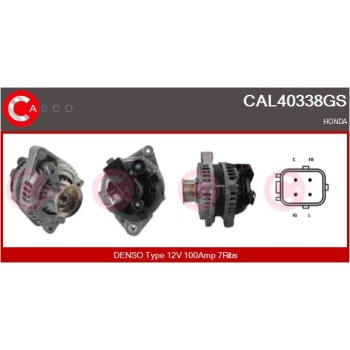 Alternador - CASCO CAL40338GS