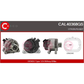 Alternador - CASCO CAL40368GS