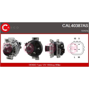 Alternador - CASCO CAL40387AS