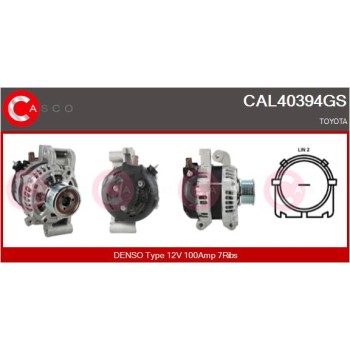 Alternador - CASCO CAL40394GS