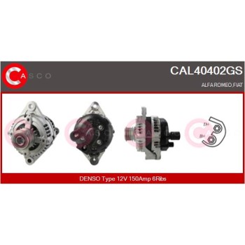 Alternador - CASCO CAL40402GS