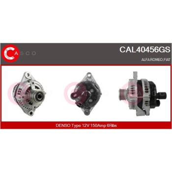 Alternador - CASCO CAL40456GS