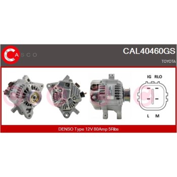 Alternador - CASCO CAL40460GS