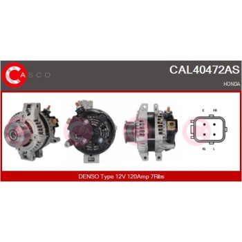 Alternador - CASCO CAL40472AS