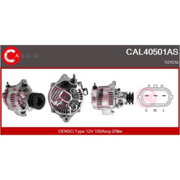 Alternador - CASCO CAL40501AS