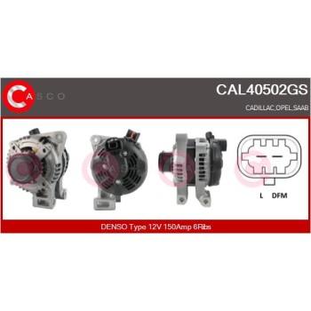 Alternador - CASCO CAL40502GS