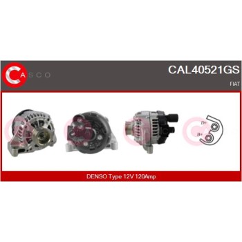 Alternador - CASCO CAL40521GS