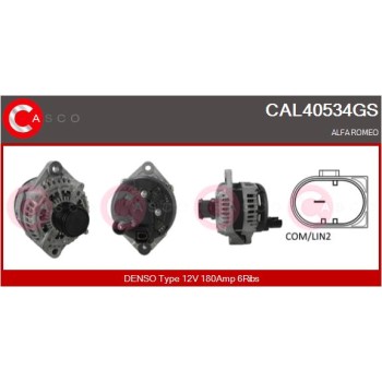 Alternador - CASCO CAL40534GS