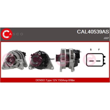 Alternador - CASCO CAL40539AS