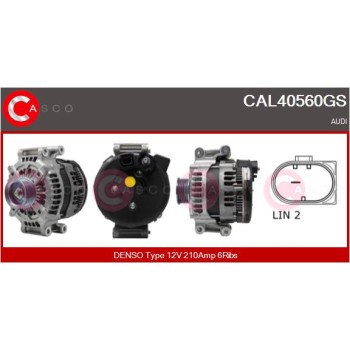 Alternador - CASCO CAL40560GS