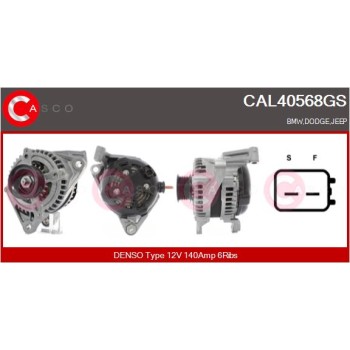 Alternador - CASCO CAL40568GS