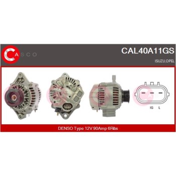 Alternador - CASCO CAL40A11GS