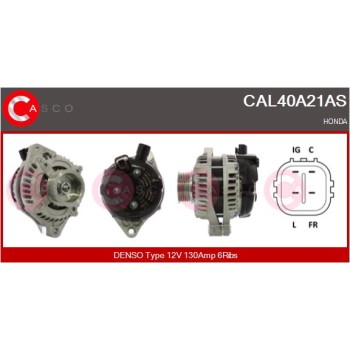 Alternador - CASCO CAL40A21AS