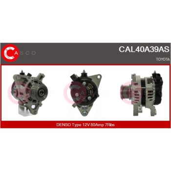 Alternador - CASCO CAL40A39AS