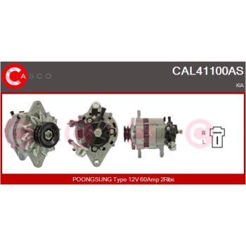 Alternador - CASCO CAL41100AS