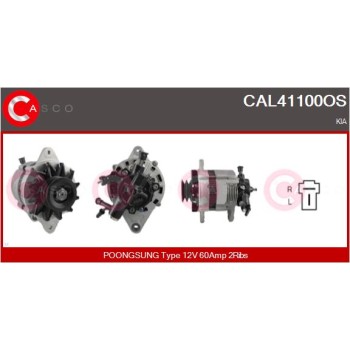 Alternador - CASCO CAL41100OS