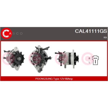 Alternador - CASCO CAL41111GS