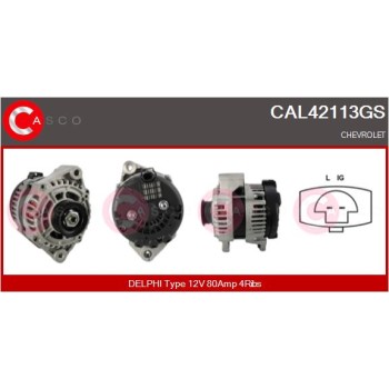 Alternador - CASCO CAL42113GS