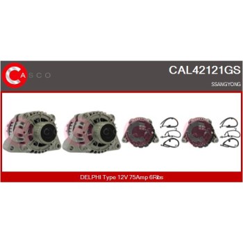 Alternador - CASCO CAL42121GS