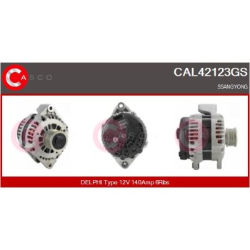 Alternador - CASCO CAL42123GS