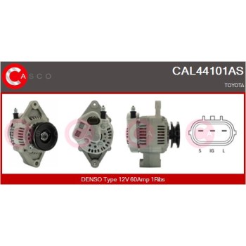 Alternador - CASCO CAL44101AS