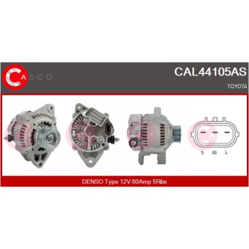 Alternador - CASCO CAL44105AS