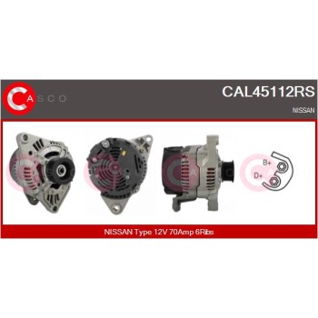 Alternador - CASCO CAL45112RS