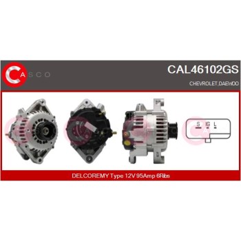 Alternador - CASCO CAL46102GS
