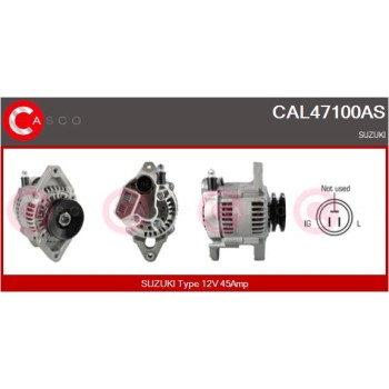 Alternador - CASCO CAL47100AS