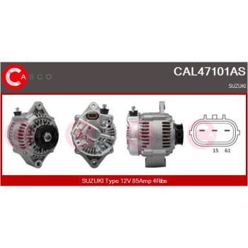 Alternador - CASCO CAL47101AS