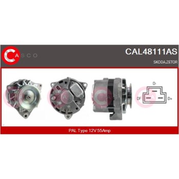 Alternador - CASCO CAL48111AS