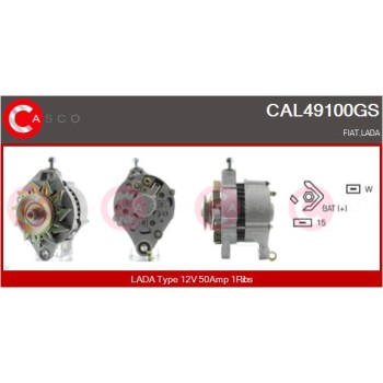 Alternador - CASCO CAL49100GS