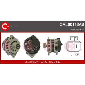 Alternador - CASCO CAL60113AS