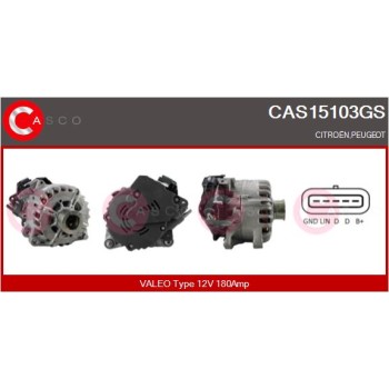 Alternador arrancador - CASCO CAS15103GS