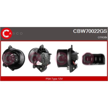 Ventilador habitáculo - CASCO CBW70022GS