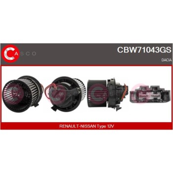 Ventilador habitáculo - CASCO CBW71043GS