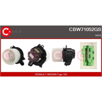 Ventilador habitáculo - CASCO CBW71052GS