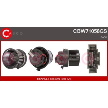 Ventilador habitáculo - CASCO CBW71058GS