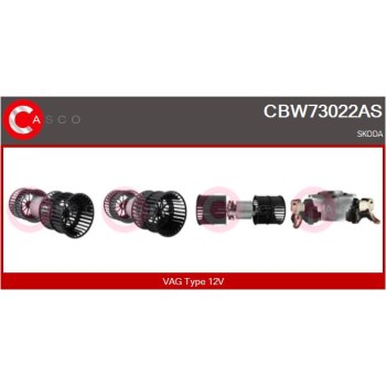Ventilador habitáculo - CASCO CBW73022AS