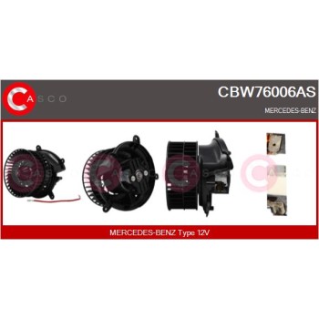 Ventilador habitáculo - CASCO CBW76006AS