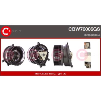 Ventilador habitáculo - CASCO CBW76006GS
