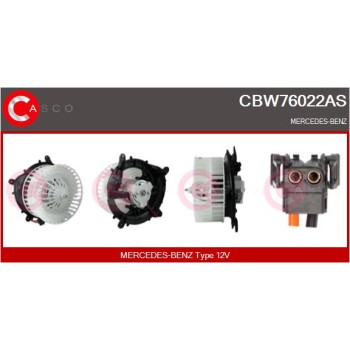 Ventilador habitáculo - CASCO CBW76022AS