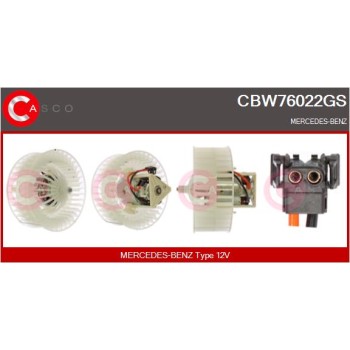 Ventilador habitáculo - CASCO CBW76022GS