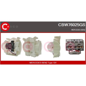 Ventilador habitáculo - CASCO CBW76025GS