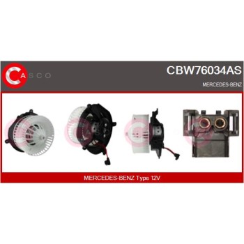 Ventilador habitáculo - CASCO CBW76034AS